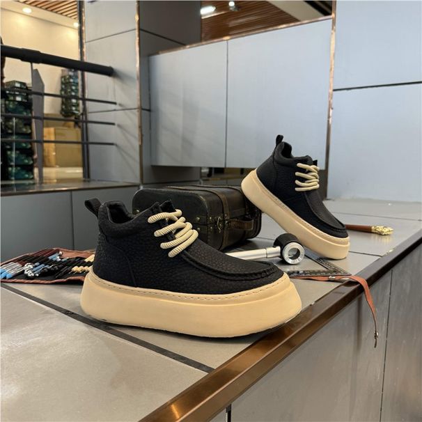 2025 New Men's Thick-Soled Martin Boots, FashiNewable Versatile Sneakers, Sports Casual Shoes, Trendy Shoes With_vogvips.com