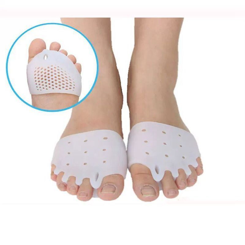 Silicone Foot Cover Five Toe Full Set Hallux Valgus Corrector Honeycomb Forefoot Pad Non Slip Breathable Toe Overlap Separator_vogvips.com