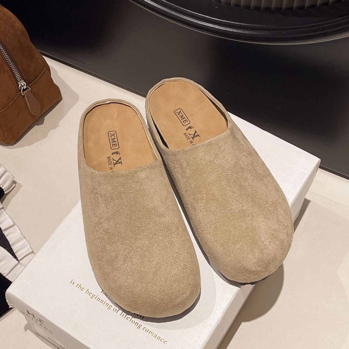 Flat Closed-Toe Non-Slip Half Slippers For Women, 2025 New Spring Slip-On Lazy Mules Shoes_vogvips.com