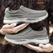 2026 Cross-Border Plus-Size Best-Selling Men's Slip-On Walking Thick-Soled Non-Slip Casual Canvas Shoes Lightweight And_vogvips.com