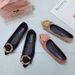 Women's Shoes Spring Flat Shoes For Women Shallow Mouth Metal Decoration Pointed Toe Slip On Shoes For Women_vogvips.com