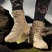 Tactical Boots, Breathable High School Top Boots, Outdoor Men's Shoes, Desert Boots, Combat Boots, Hiking Boots_vogvips.com