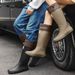 German Waterproof Non-Slip Fishing Delivery Rider Special Water Rubber Shoes Rain Boots Men's Overshoes_vogvips.com