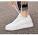 Invisible Inner Heightening Board Shoes Thick-soled Little White Shoes Muffin Shoes Low-top Cowhide Surface Sports Shoes Casual Shoes_vogvips.com