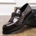 Thick-Soled For Men, British Style, Size 48, Business Formal Height-Increasing, Hairstylist Men's Shoes, Big Round Toe_vogvips.com