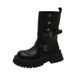 British Style Martin For Women 2025 New Autumn Women's Shoes Melad Brown Thick Sole Black Ankle Boots_vogvips.com