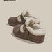 Versatile Outdoor Thick-Soled Height-Increasing 6cm Fleece-Lined Closed-Toe Mules For Women 2025 Winter New Lazy Retro_vogvips.com