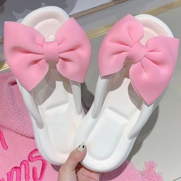 Cross-Border EVA Bowknot Flip-Flops For Women, Popular Versatile Summer Outdoor Fashion Trendy High-End Women's Sandals_vogvips.com