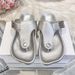 Luoyi Women's Flip-Flops 2025 Summer New Model With Metal Buckle, Open-Toed, Hollow Design, Comfortable For Daily Wear_vogvips.com