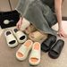 EVA Thick Soled 7cm Slippers For Women In Summer, Korean Version, Height Increasing, Poop Like, High-heeled, One-piece_vogvips.com