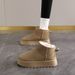 Snow Boots Women 2024 Winter New Women's Shoes Short Tube Warm Cotton Shoes Plus Velvet Thick Shoes Women's Boots_vogvips.com