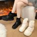 thick-soled Snow Boots, Women's Velvet Martin Short Boots, And Warm Cotton Shoes._vogvips.com