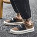 Fashion Designer Mens Suede Loafers Shoes Fashion Letter Slip On Casual Sneakers Men Comfort Vulcanize Shoes For Men Zapatillas Hombre_vogvips.com