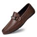 Round Head Men's Casual Shallow Mouth Foot Loafers Rubber Sole Anti-skid Work_vogvips.com
