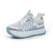 White Sneakers Height Increasing 2025 Casual Fashion Versatile Korean Style Thick Sole Breathable Mesh Dad Women's Shoes_vogvips.com