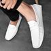 Men's Slip-On Loafers, Flat Driving Casual Shoes, Small Leather Shoes, Low-Cut Slip-On Cowhide, Large Size Men's Shoes 4_vogvips.com