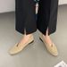 Tty Genuine Leather Square Toe Shallow Mouth Flat 2024 New Spring Loafers Soft Sole Slip-On Women's Shoes_vogvips.com