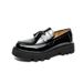 Men's Classic Brogue Loafers - Slip-On Business Casual Shoes With Thick Sole For Summer, Round Toe, PU Leather Upper, Rubber Sole, Low-Cut Comfortable_vogvips.com