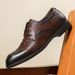 British Style Soft Business Casual Leather Wedding Formal Youth Shoes Men's Pointed Toe Hair Stylist_vogvips.com