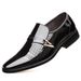 Zhengou Summer Breathable Men's Soft Sole British Pointed Business Casual Hollow Leather Shoes Daily Hole Sandals_vogvips.com