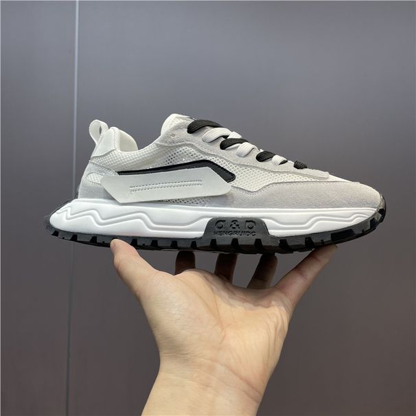 2026 New Versatile FashiNewable Color-Block Comfortable Mesh Breathable Casual Trendy Low-Top Daily Sports Men's Shoes_vogvips.com