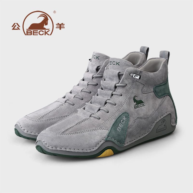 European Warm Series Gongyang 2025 New Autumn Genuine Leather Men's Sports Casual High-top Shoes Thick Soft Sole Martin Boots_vogvips.com