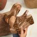 2025 New Plus Size Shoes With Sloping Heel, Thick Sole, Fish Mouth, Women's Sandals, Hollowed Out Casual Velcro, Roman_vogvips.com