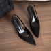 2026 New French Style Niche Leopard Print Women Leather Pointed Toe Open Back High Heel Sandals For Women ,_vogvips.com