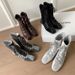 Women Boxing Boots Niche Light Luxury 2025 Autumn Winter Handmade Shoes Women's Boots Soft Leather Boxing Boots, Four_vogvips.com