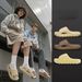 Crestar Summer Thick Soles Slippers For Women 2025 New Outdoor Anti-slip Beach Slides Soft Comfort EVA Sandals House Bath Shoes_vogvips.com