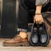 New Leather Spring Men's Shoes High-top Men's Heightening Tooling Martin Boots_vogvips.com