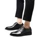 Euro Step Men's Business Formal Lace-up Leather Soft Sole Casual Breathable British Korean Style Work Shoes_vogvips.com