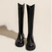 2025 New Women's Knee-High Boots With Chunky Heel & Platform - Fashionable, Versatile Choice For Autumn & Winter Trends_vogvips.com