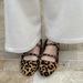Sheepskin Version Of Genuine Leather Leopard Print Side Opening Mary Jane Shoes For Women Flat Evening Shoes_vogvips.com
