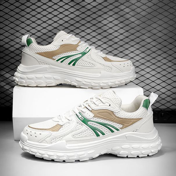 Spring And Autumn New Casual Sports Men's Fashion Versatile Trendy Mesh Breathable Non-Slip Dad Shoes Running_vogvips.com