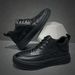 High-top Trendy 2024 Autumn New Fleece-lined Warm Winter Genuine Leather Versatile Shoes Men's Casual Ankle Boots_vogvips.com