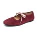 Women S Flat Ballet Shoes Comfortable Square Head Flats_vogvips.com