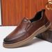 New leather hand stitched men's overstep shoes_vogvips.com