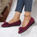 Foreign Trade Plus Size Lightweight Soft Sole Loafers Women's Shoes 2025 Spring Autumn New Bow Comfortable Non-Slip Ladies' Single Shoes_vogvips.com