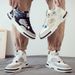Men's Shoes, Men's Summer High-Top Sports Casual Sneakers, Lined Cotton Shoes, Versatile White Trendy Shoes_vogvips.com
