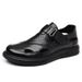 Hollow Out Casual Genuine Soft Leather Non-Slip Middle-Aged Dad Shoes Slip-On First Layer Cowhide Men's Sandals_vogvips.com