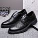 New Summer Business Leather Formal Fashion British Style Cowhide Hollow Wedding Breathable Hole Men's Shoes_vogvips.com