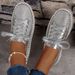 Women New Round Toe Ballet Flats Platform Shallow Creepers Dress Casual Fashion Sneakers Zapatos De Mujer_vogvips.com