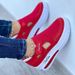 2025 Large Size Single For Women's Spring And Summer New Flat Bottomed Fly Knit Breathable Velcro Casual Mesh Shoes_vogvips.com