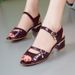 Middle-aged Summer Sandals, Mom's Flat Shoes, Genuine Leather, Soft Sole, Mid-heel, Women's Shoes With Cowhide Sole And_vogvips.com