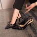 2025 Autumn Belt Buckle Patent Leather High Heels Wide Fit Chunky Strap Closed Toe Sandals Punk Style Women's Shoes_vogvips.com