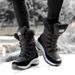 Snow Boots With A Mid Tube Design, Trendy Women's Outdoor Travel, Comfortable, Snow Resistant, Anti Slip, Warm And High Top Women's Shoes_vogvips.com