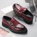 Men's In Plus Size, New Casual Leather Fashionable Busins Sets, Formal Sho, Trendy British Style Groom's Wedding_vogvips.com