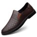 Men's Shoes Loafers Shallow Mouth Foot Cover Men's Casual Leather Shoes Men's Soft Sole Lazy_vogvips.com