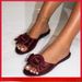 Rhinestone Slippers Women, Comfortable Summer Outdoor Wear, High-quality Satin Large-size Women's Flat Slippers,_vogvips.com
